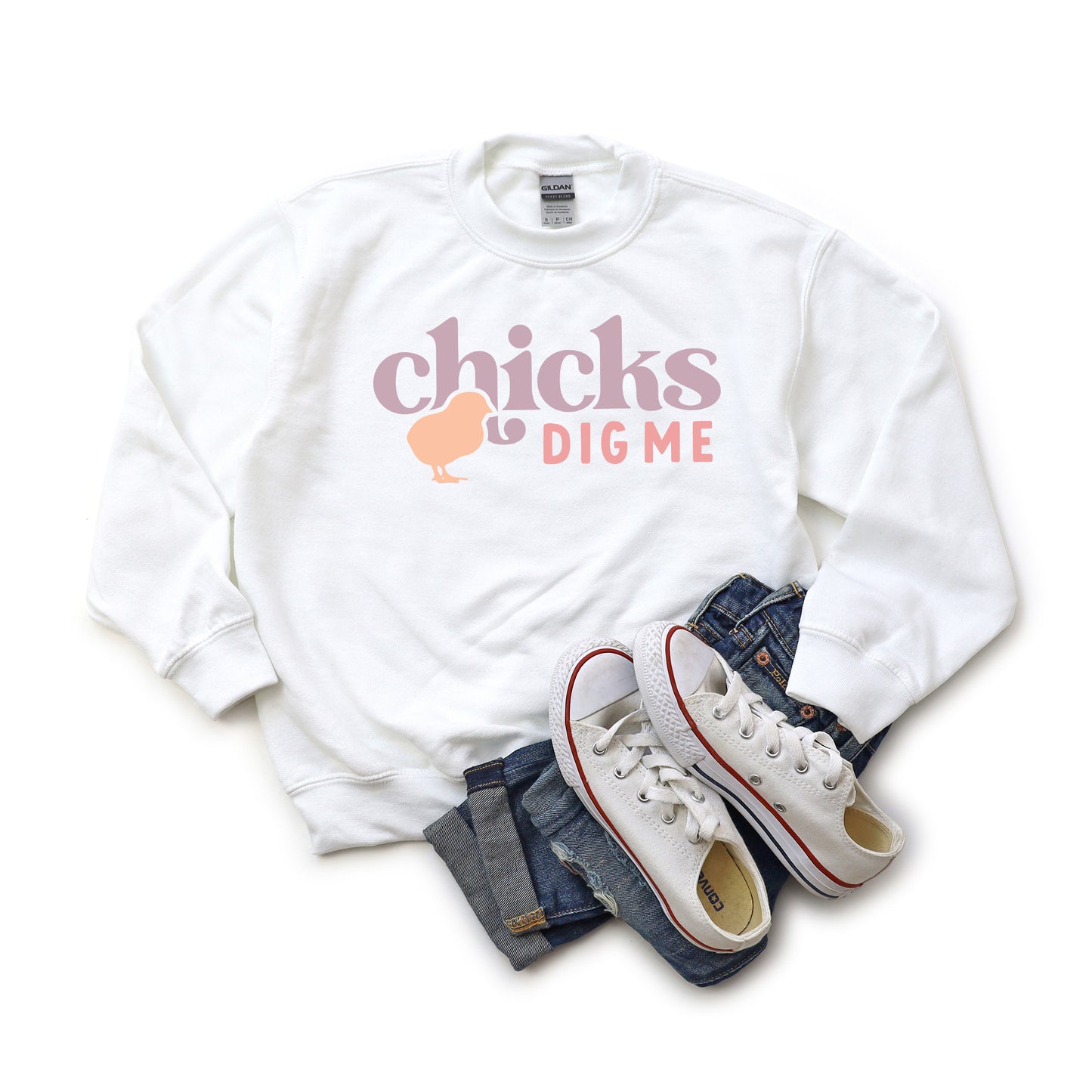 Chicks Dig Me | Youth Graphic Sweatshirt