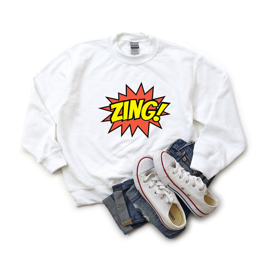 Comic Zing | Youth Graphic Sweatshirt