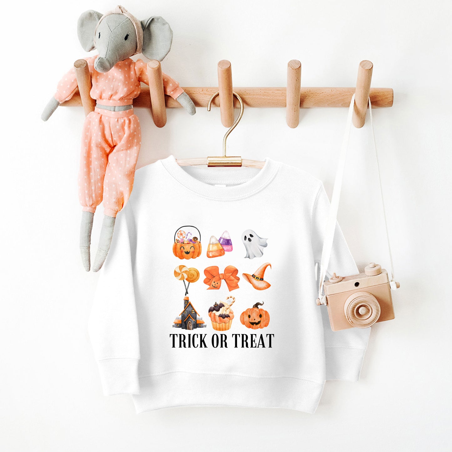 Trick Or Treat Chart | Toddler Graphic Sweatshirt