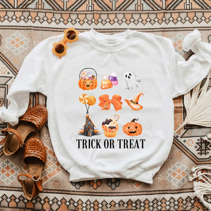 Trick Or Treat Chart | Youth Graphic Sweatshirt