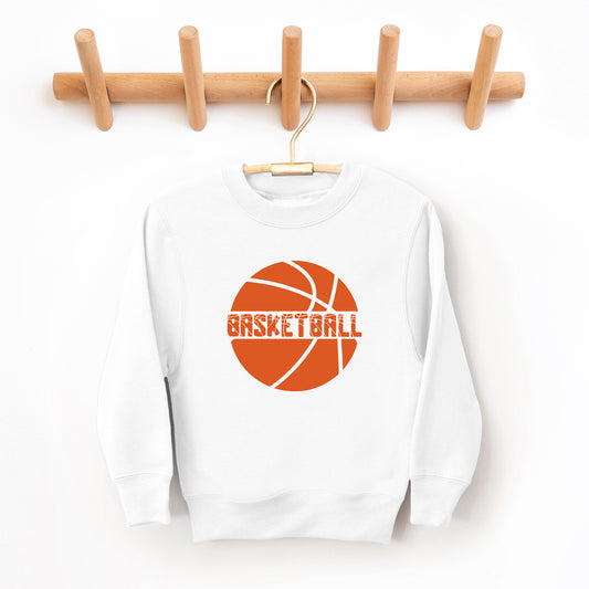 Basketball With Ball | Youth Graphic Sweatshirt