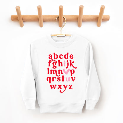 Vday Alphabet | Youth Graphic Sweatshirt