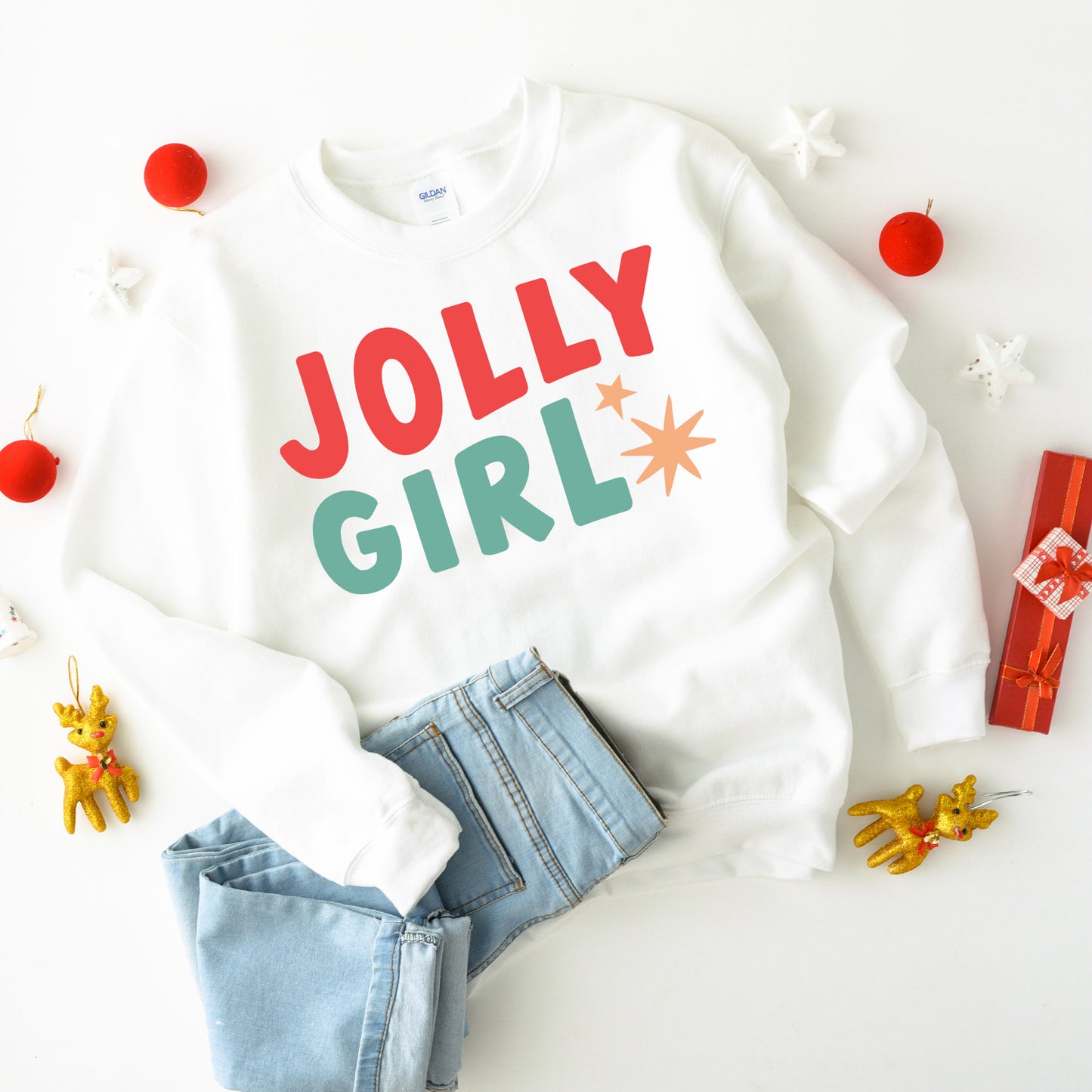 Jolly Girl Star | Youth Graphic Sweatshirt