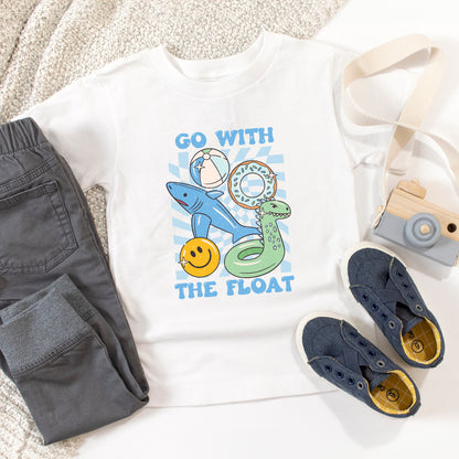 Go With The Float Blue | Toddler Graphic Short Sleeve Tee