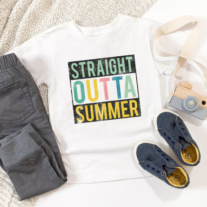 Straight Outta Summer | Toddler Graphic Short Sleeve Tee