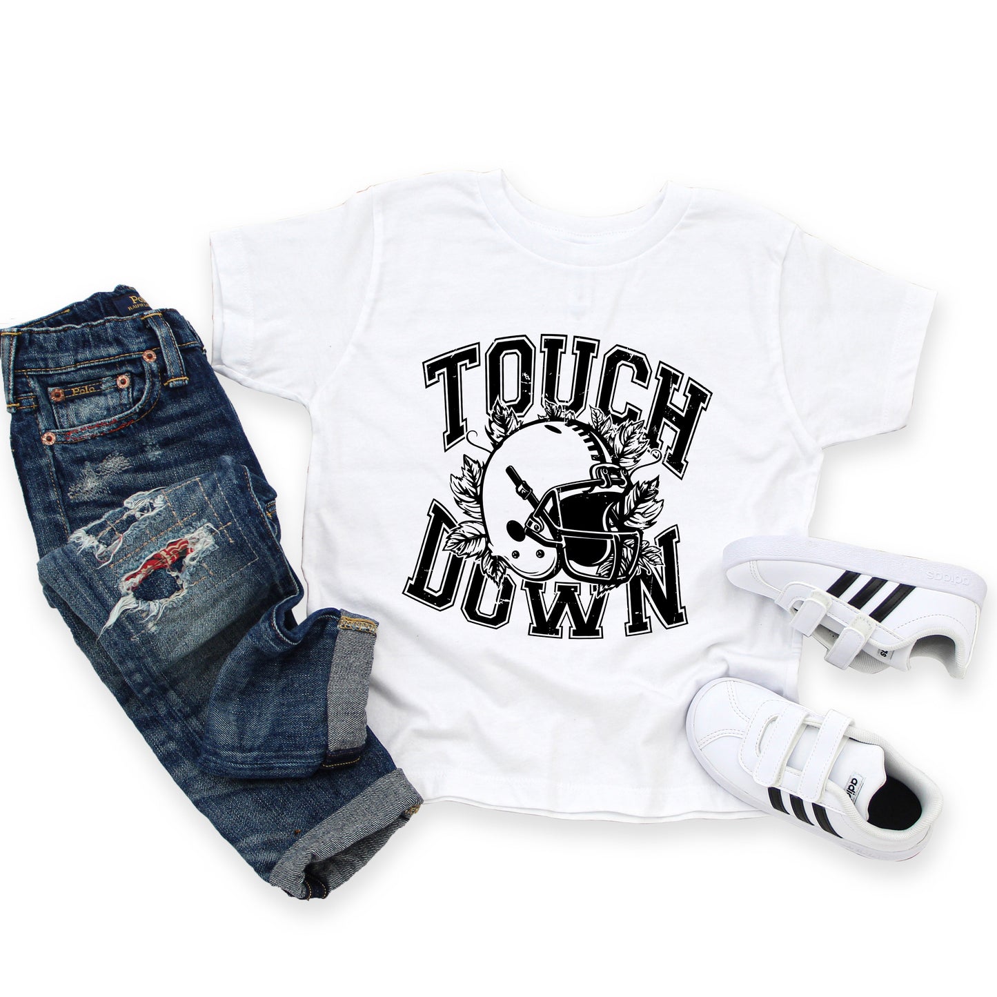 Touchdown Helmet | Toddler Graphic Short Sleeve Tee