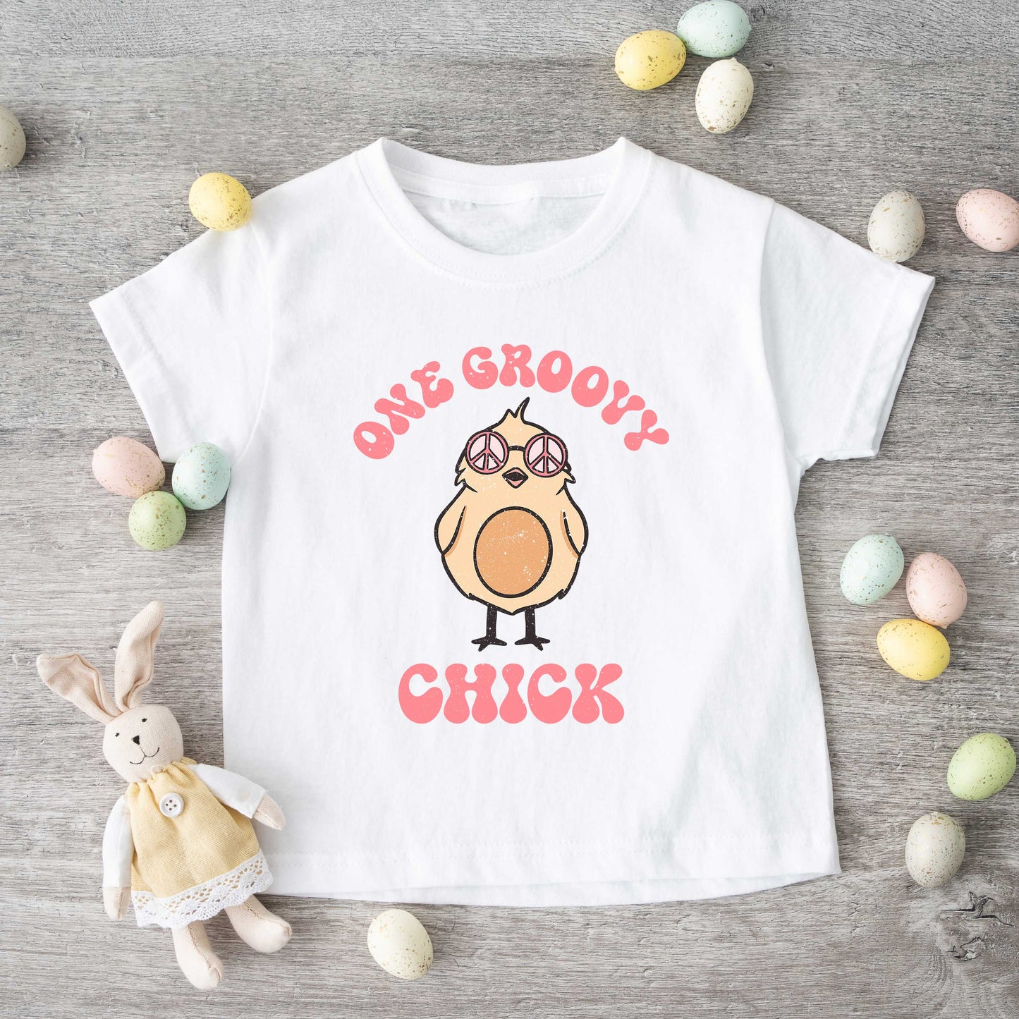 One Groovy Chick | Toddler Graphic Short Sleeve Tee