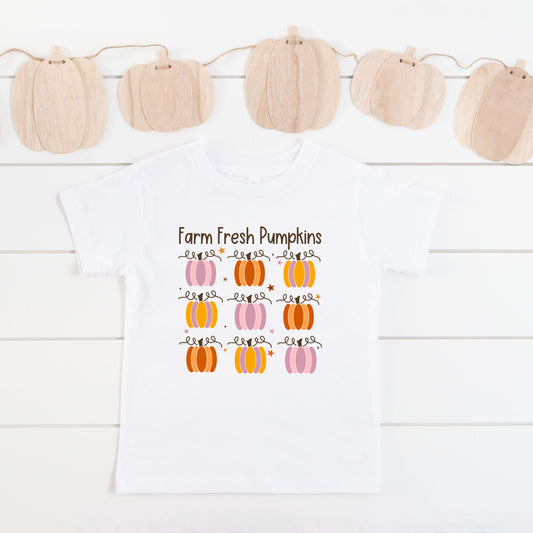 Farm Fresh Pumpkins Chart | Toddler Graphic Short Sleeve Tee