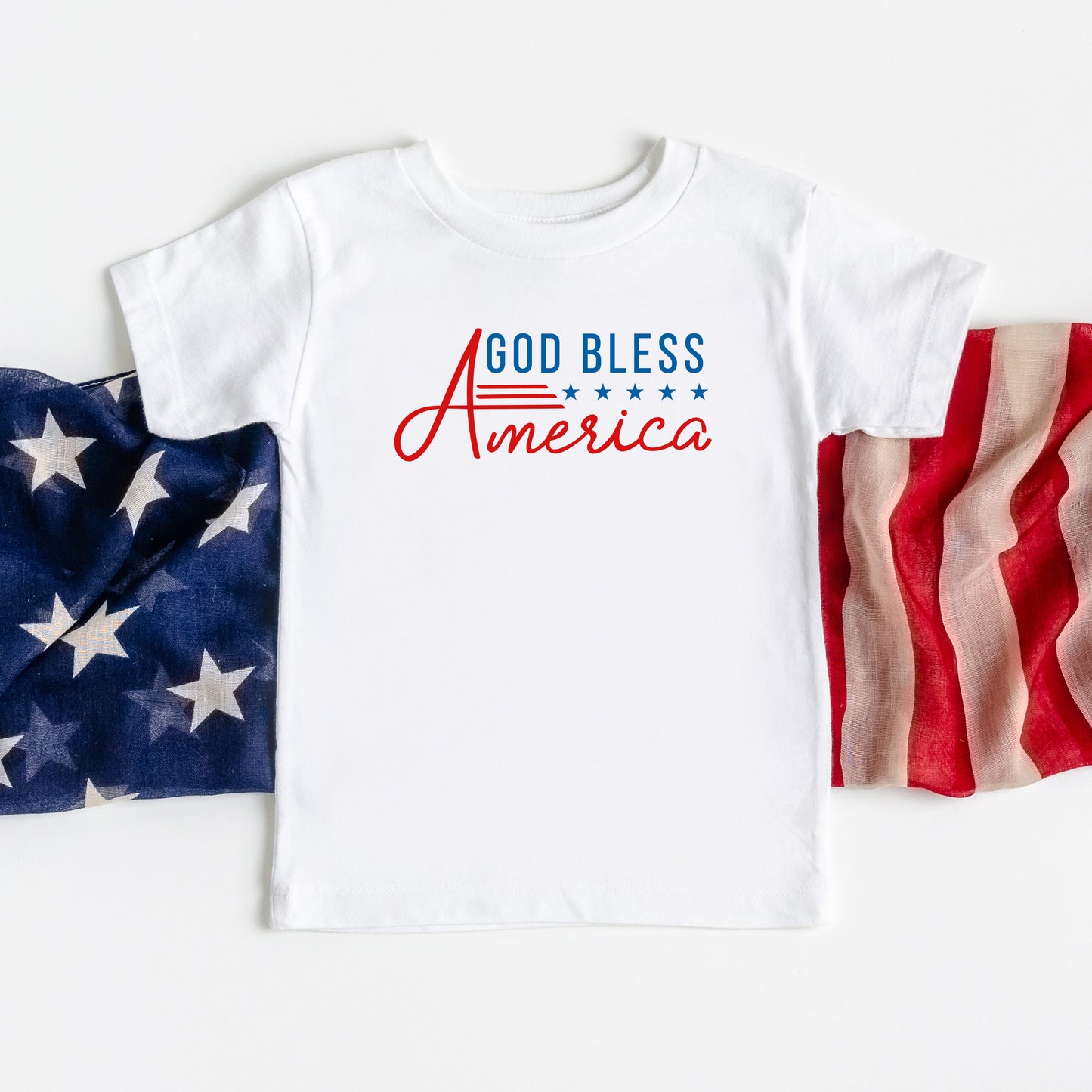 God Bless America Stars And Stripes | Youth Graphic Short Sleeve Tee