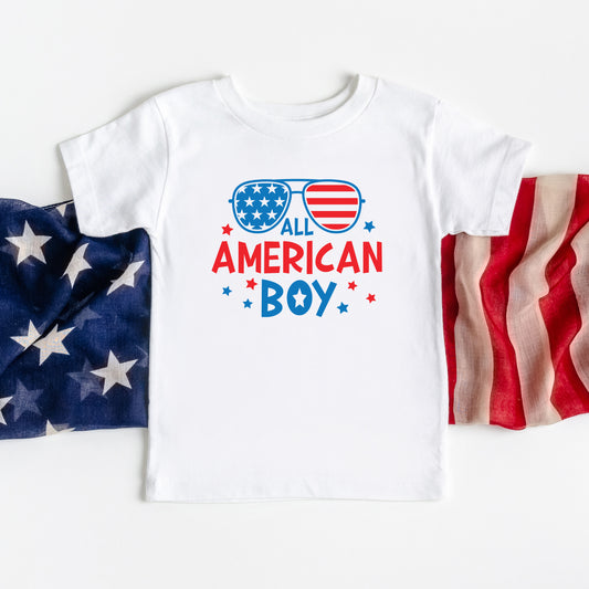 All American Boy Sunglasses | Youth Graphic Short Sleeve Tee