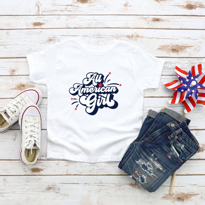 All American Girl | Toddler Graphic Short Sleeve Tee