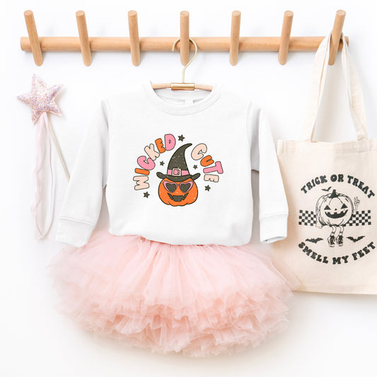 Wicked Cute Pumpkin | Toddler Graphic Sweatshirt