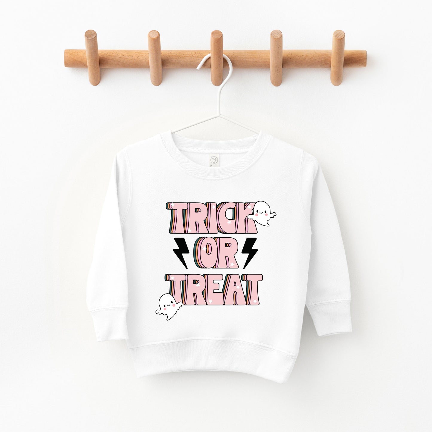 Trick Or Treat Lightning Bolt | Toddler Graphic Sweatshirt