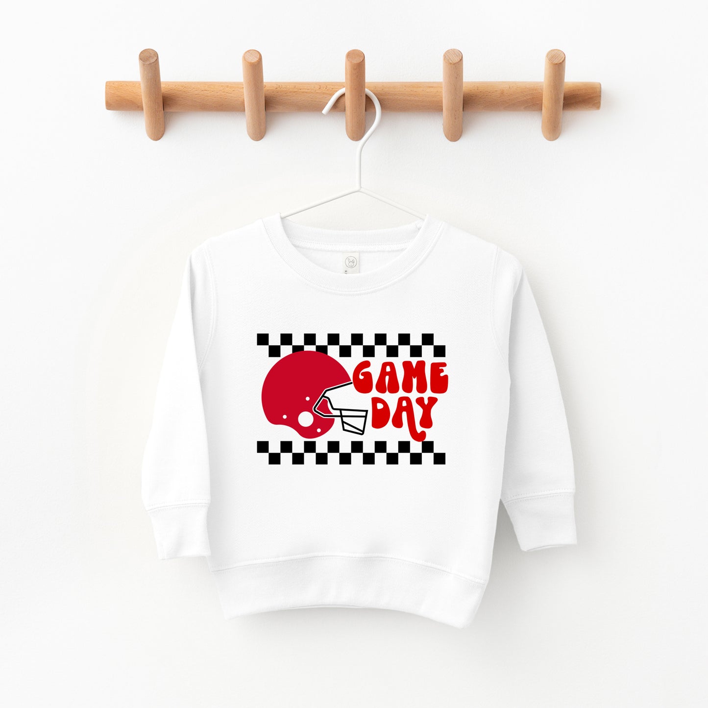 Checkered Game Day | Toddler Graphic Sweatshirt