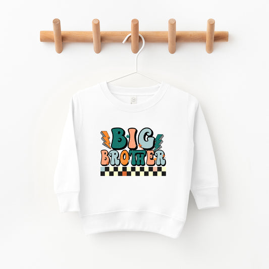 Big Brother Checkered | Toddler Graphic Sweatshirt