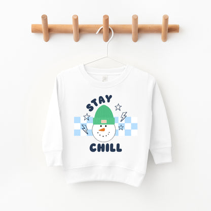 Stay Chill Checkered | Toddler Graphic Sweatshirt