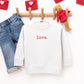Embroidered Love Typewriter | Toddler Graphic Sweatshirt