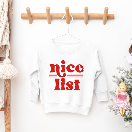 Nice List | Toddler Graphic Sweatshirt