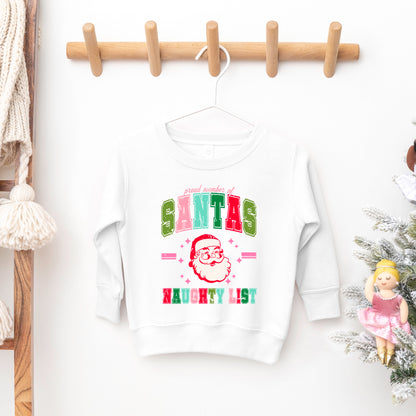 Member Of Santa's Naughty List | Toddler Graphic Sweatshirt