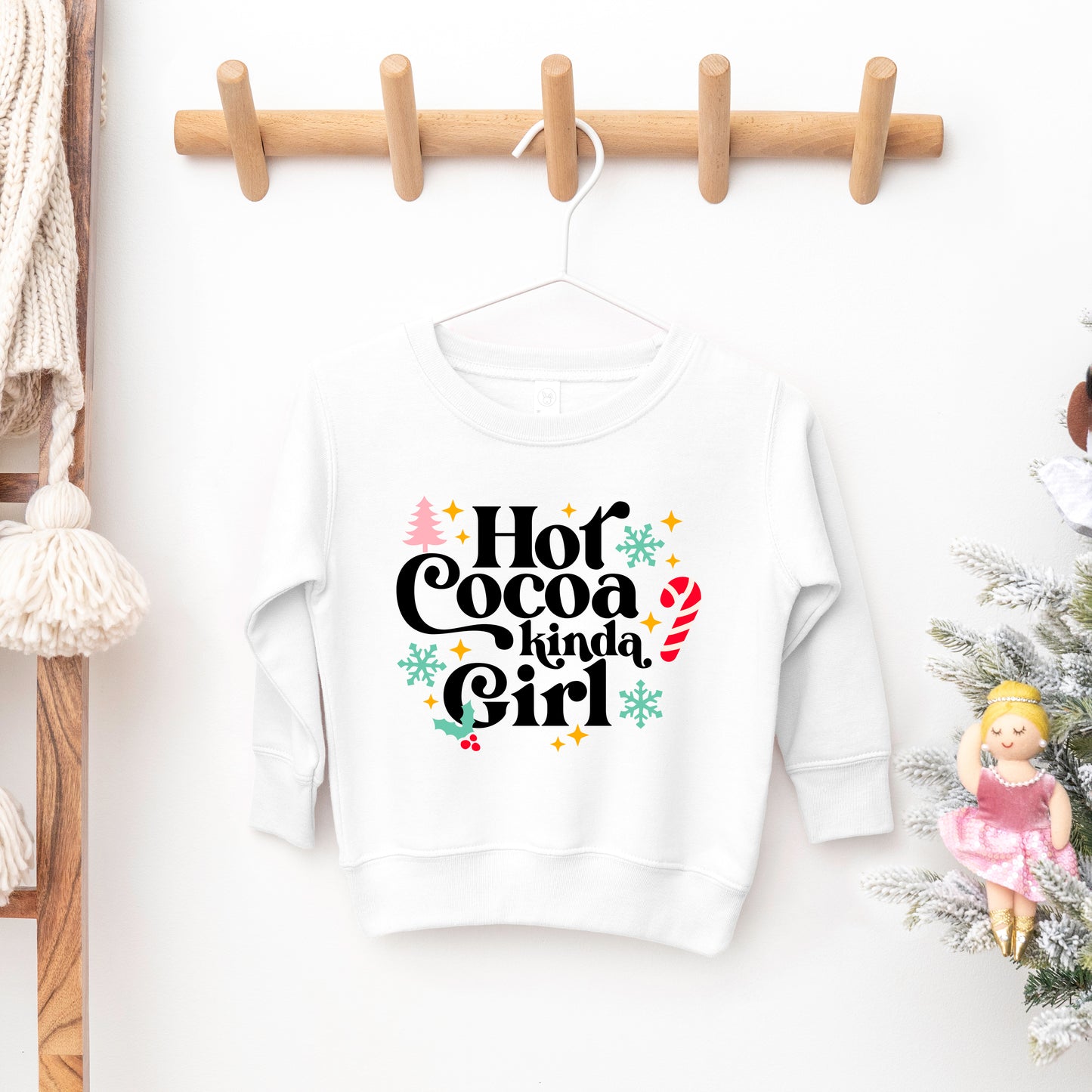 Hot Cocoa Kinda Girl | Toddler Graphic Sweatshirt