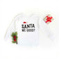 Santa We Good Glitter | Toddler Graphic Long Sleeve Tee