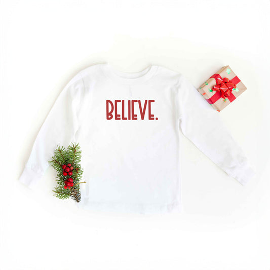 Believe Bold | Youth Graphic Long Sleeve Tee