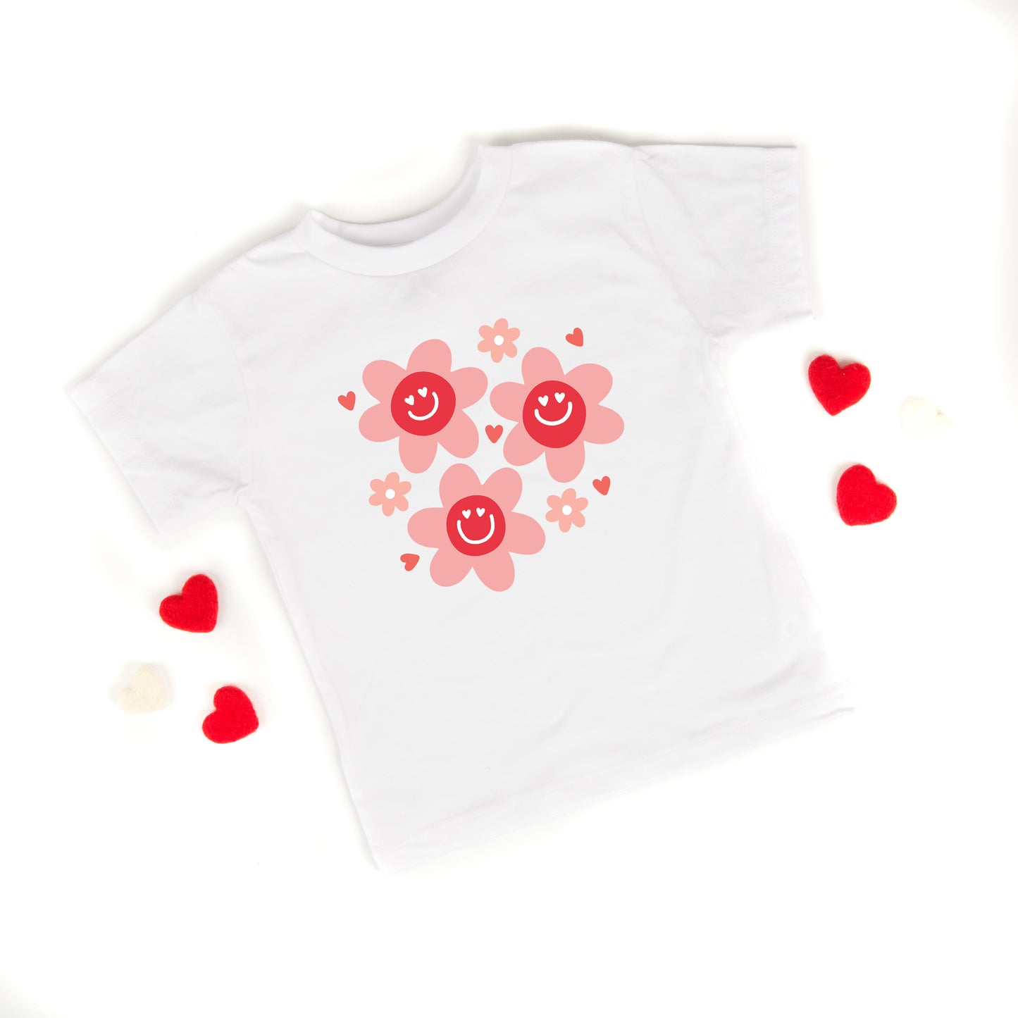 Hippy Flower Valentine | Youth Graphic Short Sleeve Tee