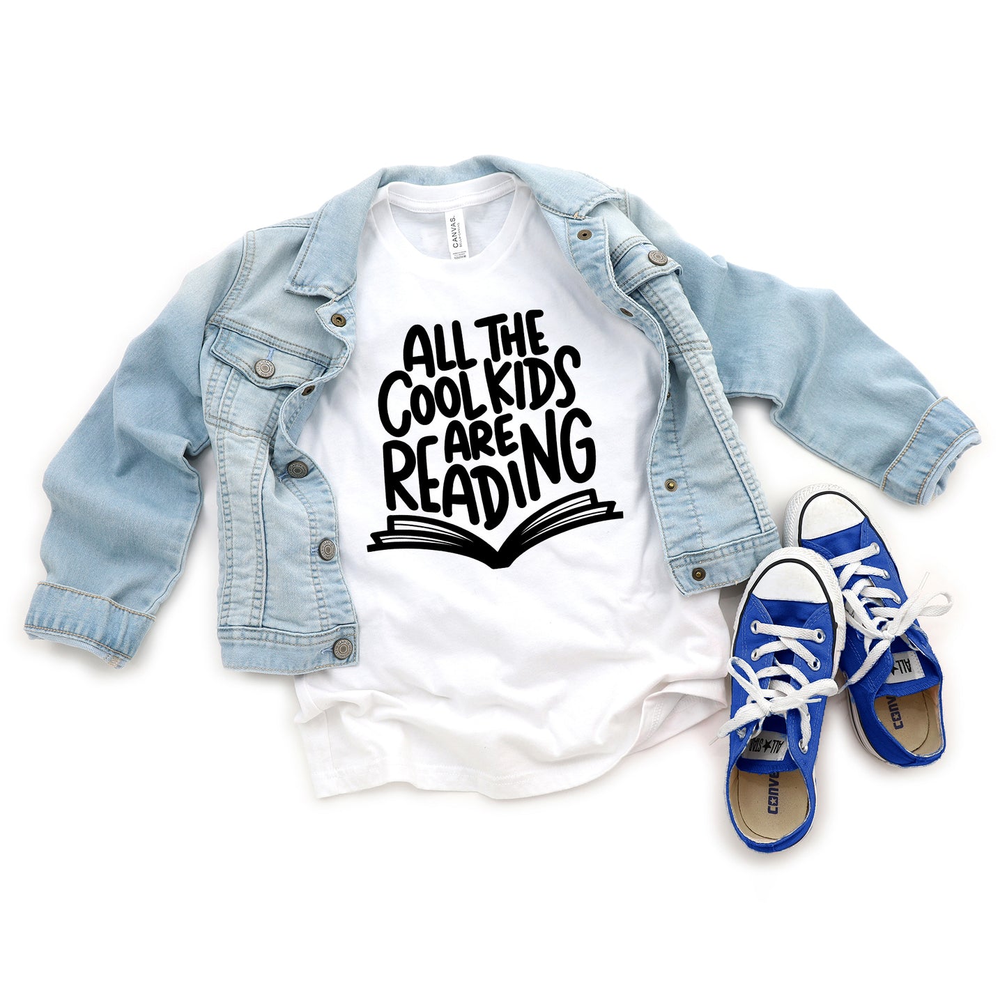 All The Cool Kids Are Reading | Youth Graphic Short Sleeve Tee