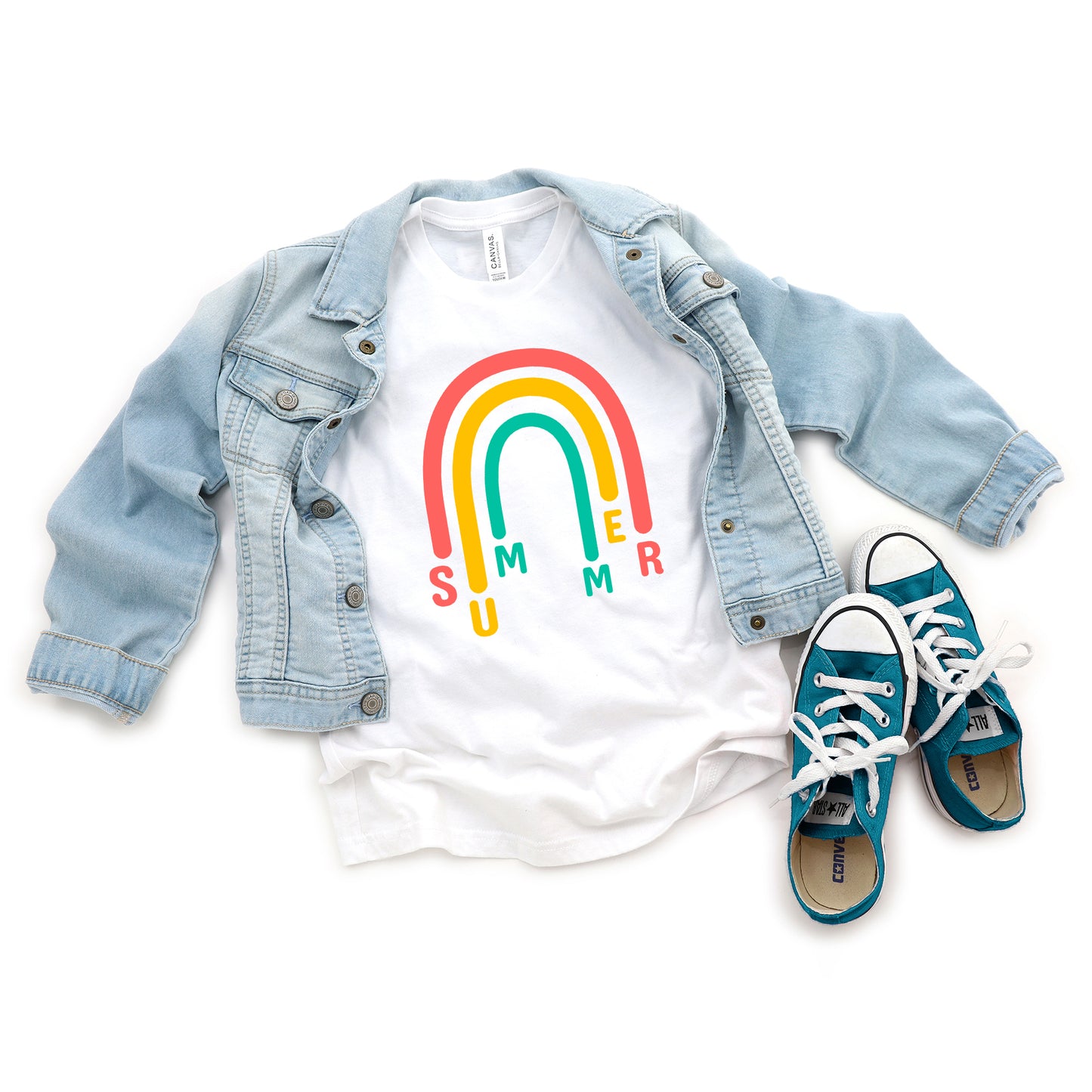 Rainbow Summer | Youth Graphic Short Sleeve Tee