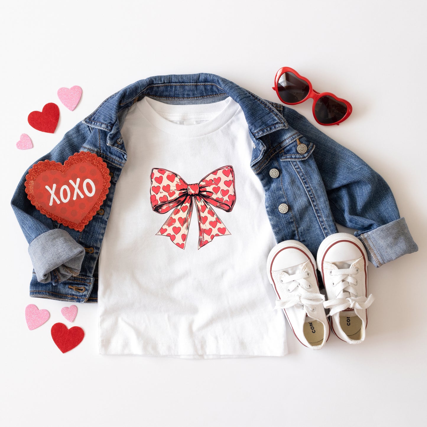 Coquette Hearts | Toddler Graphic Short Sleeve Tee
