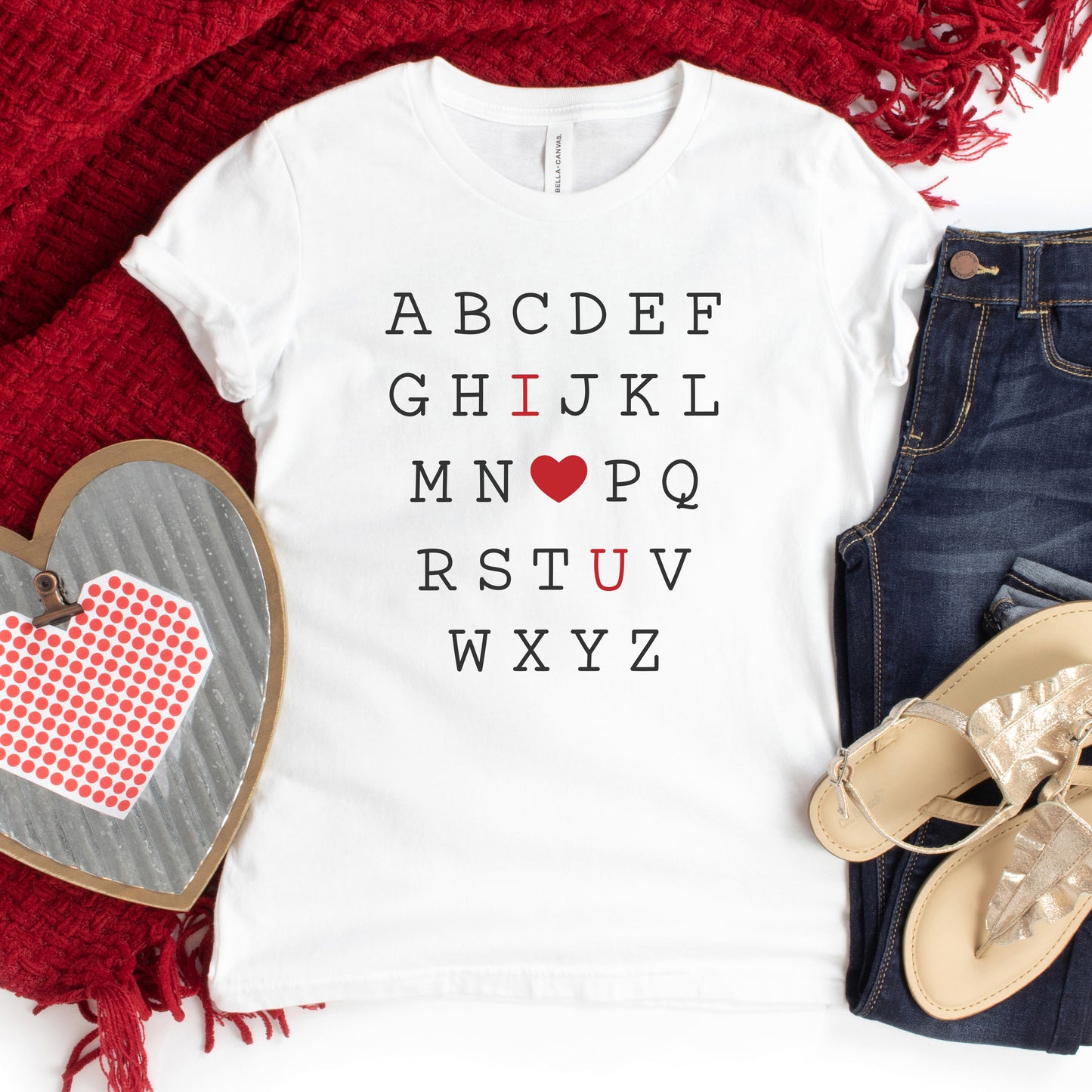 Alphabet I Love You | Toddler Graphic Short Sleeve Tee