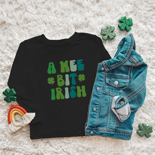 A Wee Bit Irish | Toddler Graphic Long Sleeve Tee