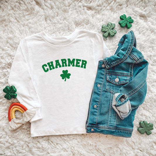 Charmer Clover | Toddler Graphic Long Sleeve Tee