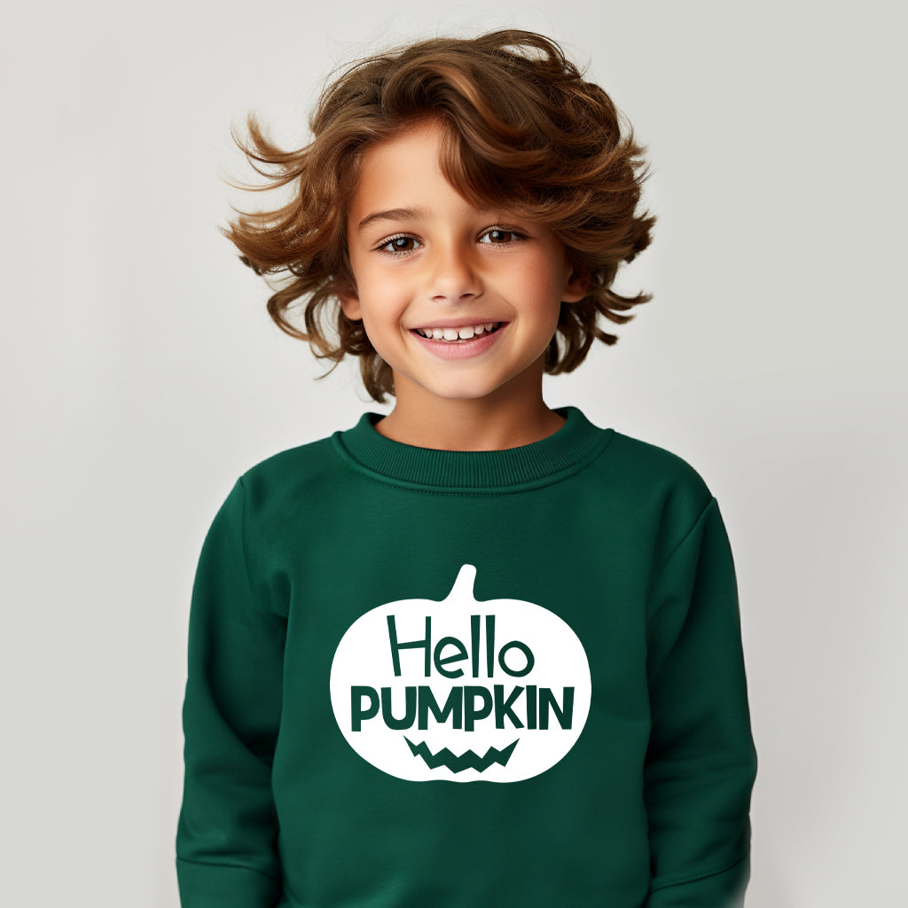 Hello Pumpkin Face | Youth Graphic Sweatshirt