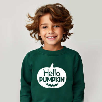 Hello Pumpkin Face | Youth Graphic Sweatshirt