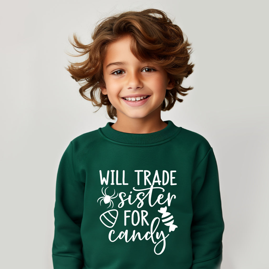 Will Trade Sister For Candy | Youth Graphic Sweatshirt