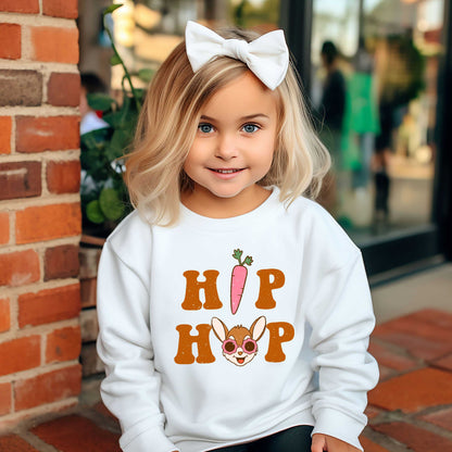 Hip Hop Bunny With Glasses | Youth Graphic Sweatshirt