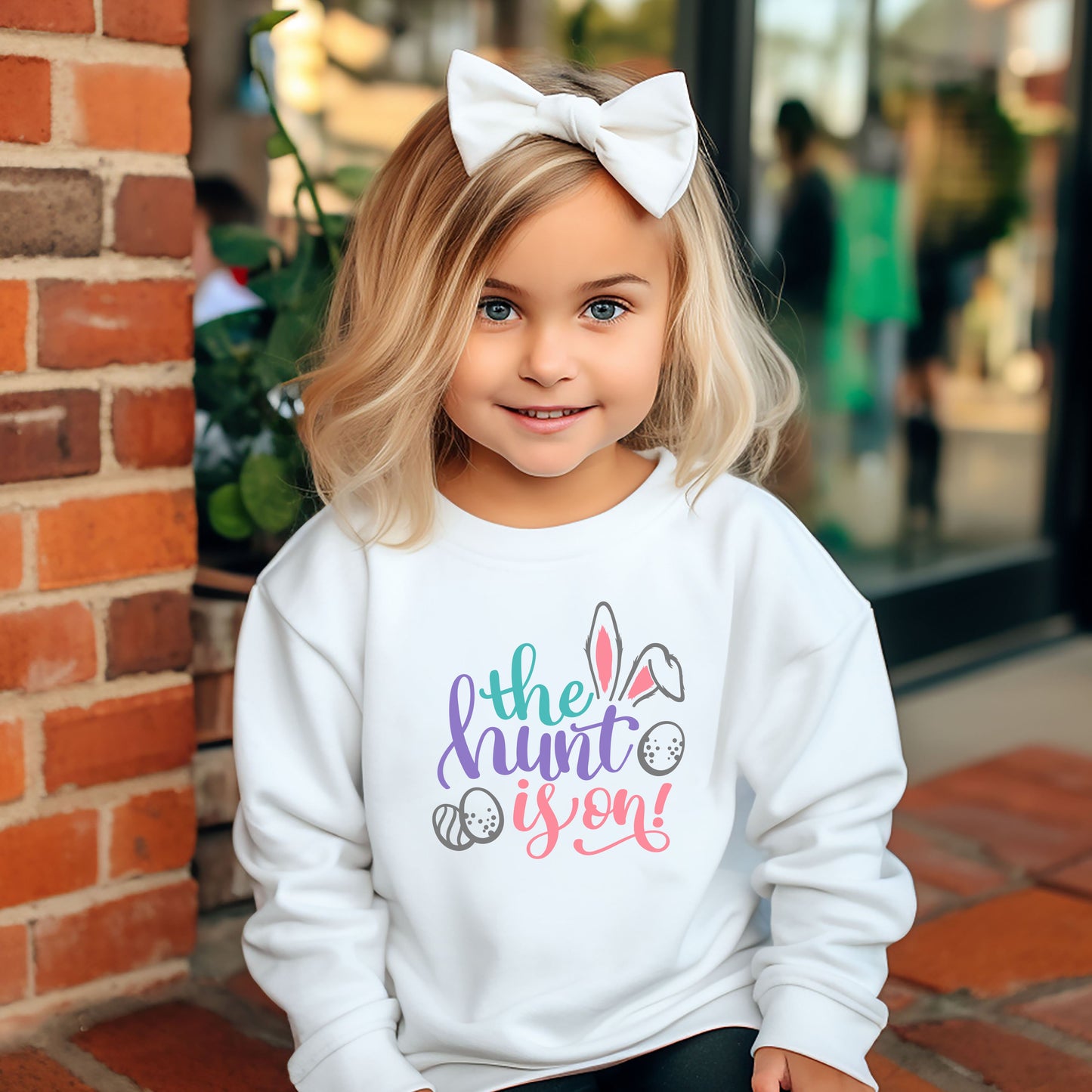 The Hunt Is On Easter | Youth Graphic Sweatshirt