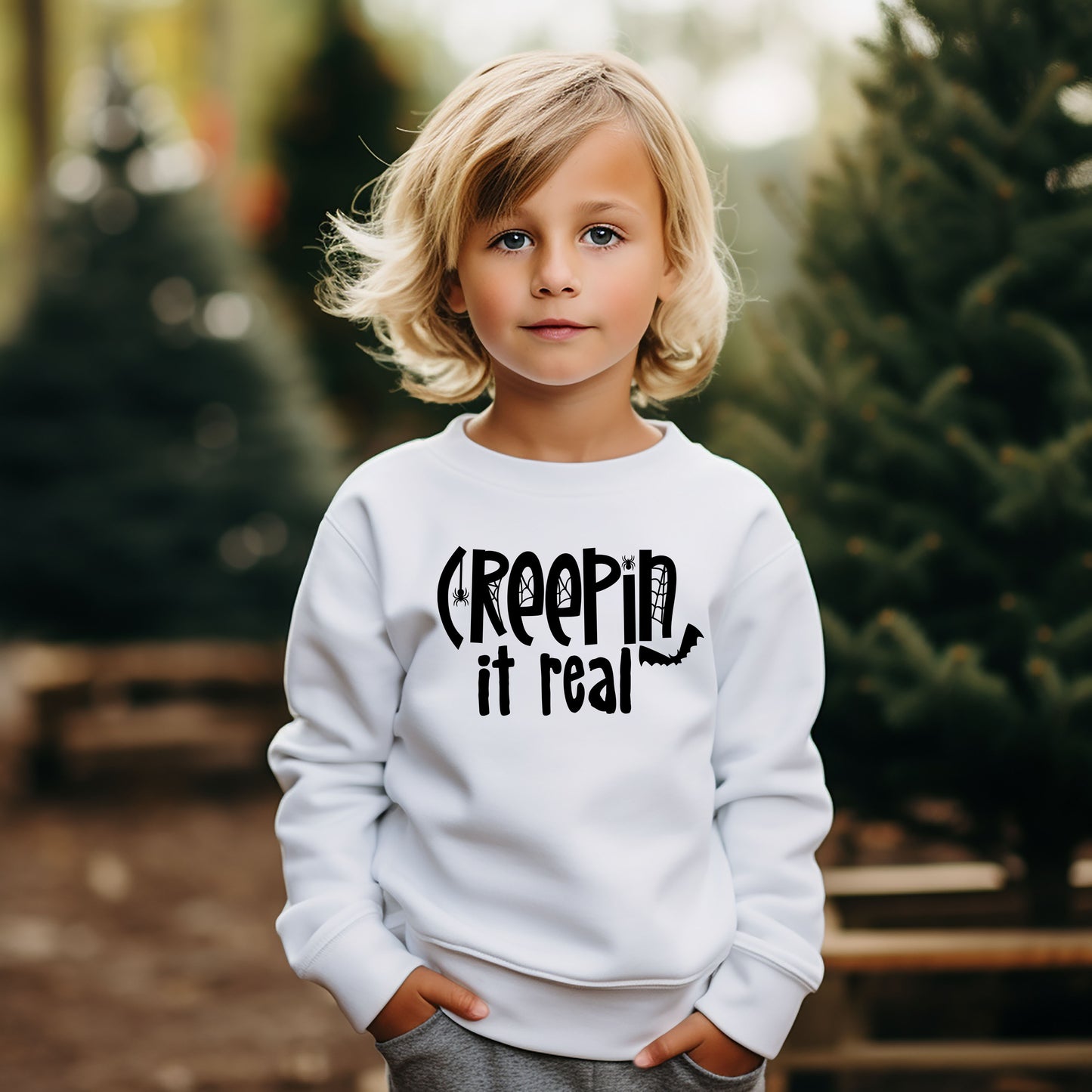 Creepin It Real | Youth Graphic Sweatshirt