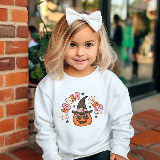 Wicked Cute Pumpkin | Youth Graphic Sweatshirt