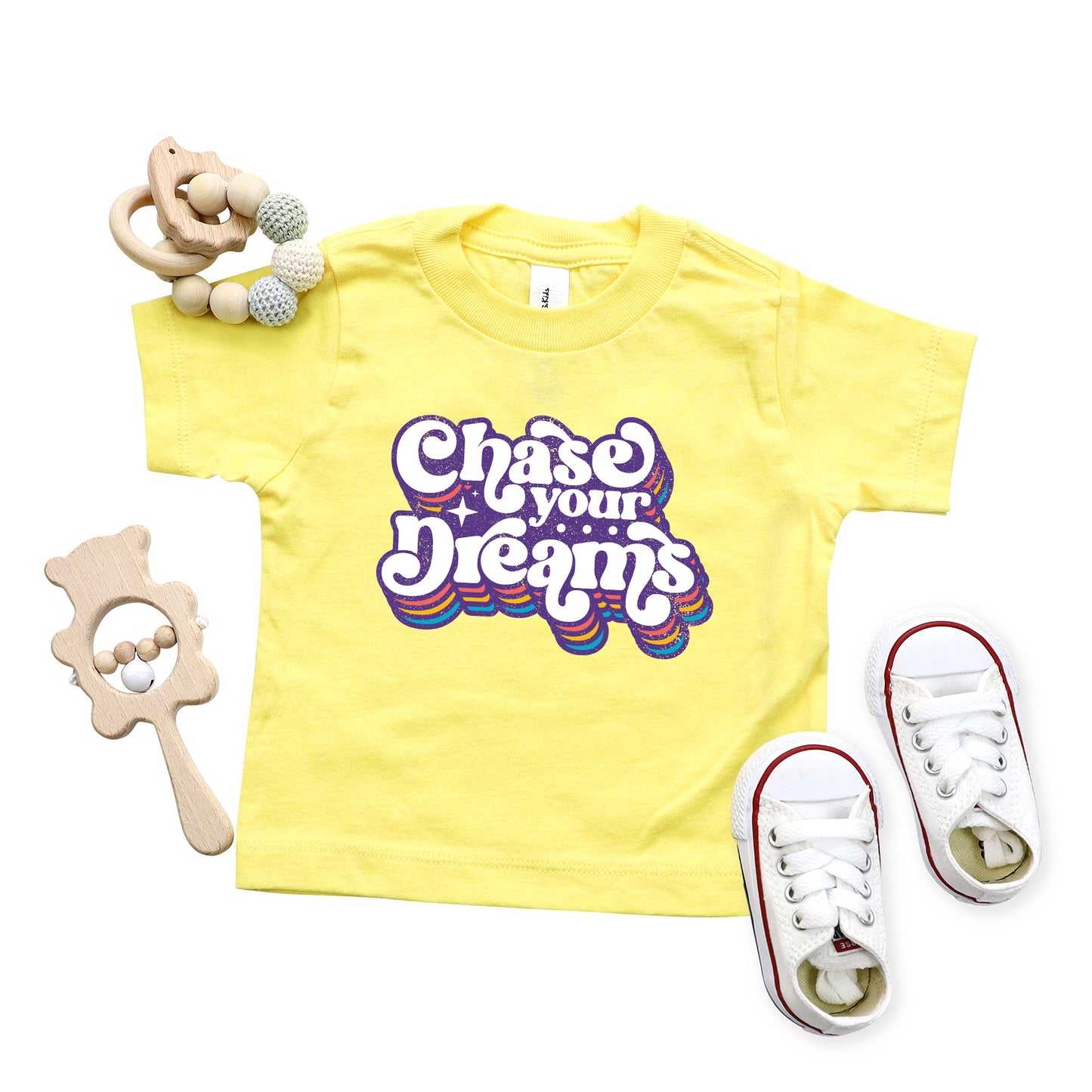 Chase Your Dreams Retro | Toddler Graphic Short Sleeve Tee