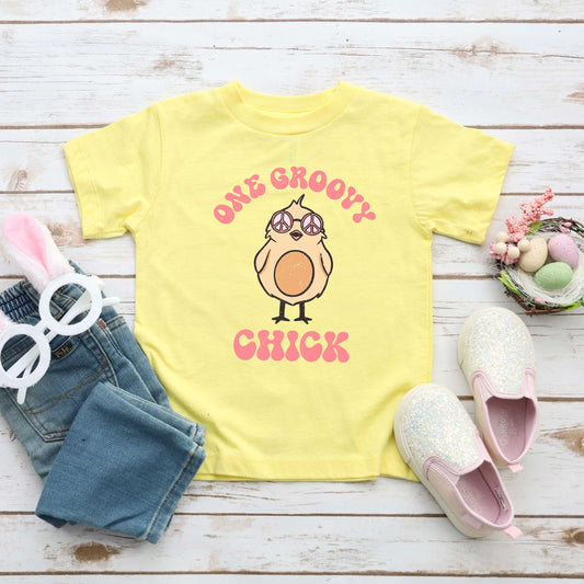 One Groovy Chick | Toddler Graphic Short Sleeve Tee