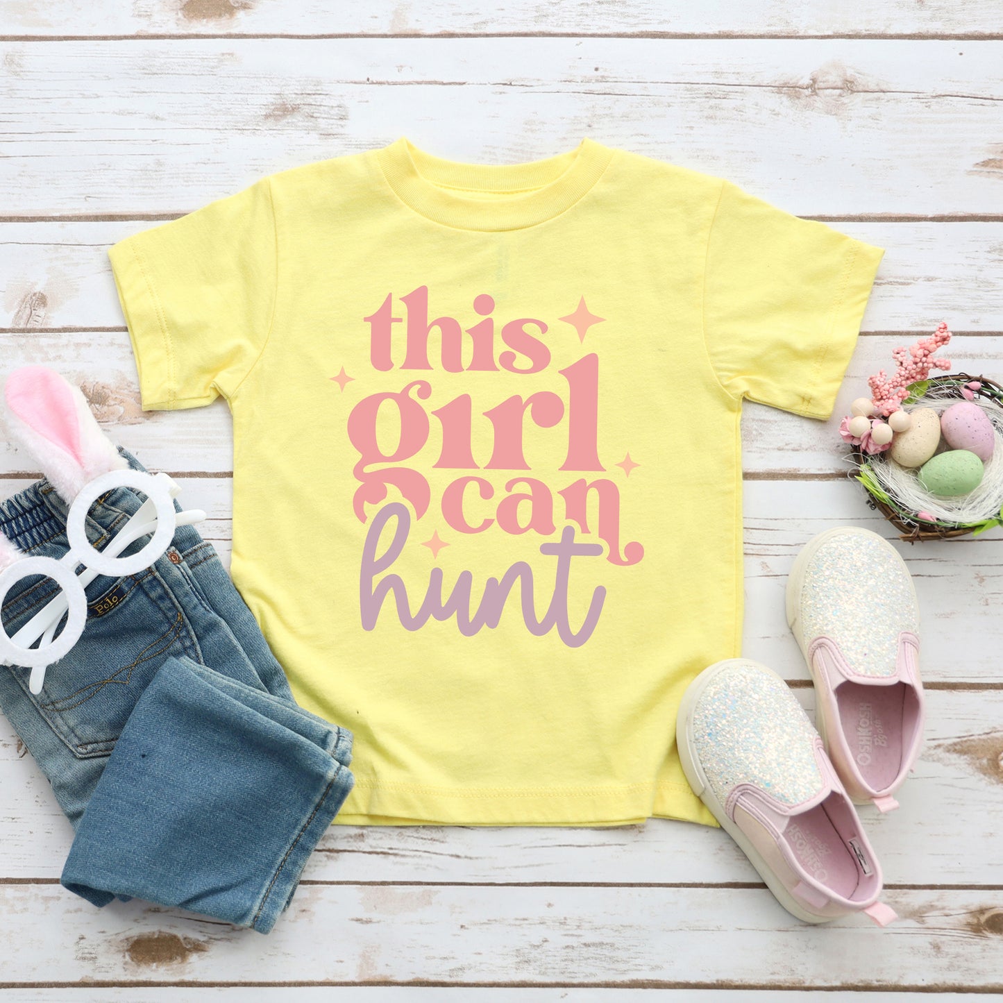 This Girl Can Hunt | Toddler Graphic Short Sleeve Tee