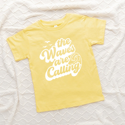 The Waves Are Calling | Toddler Graphic Short Sleeve Tee