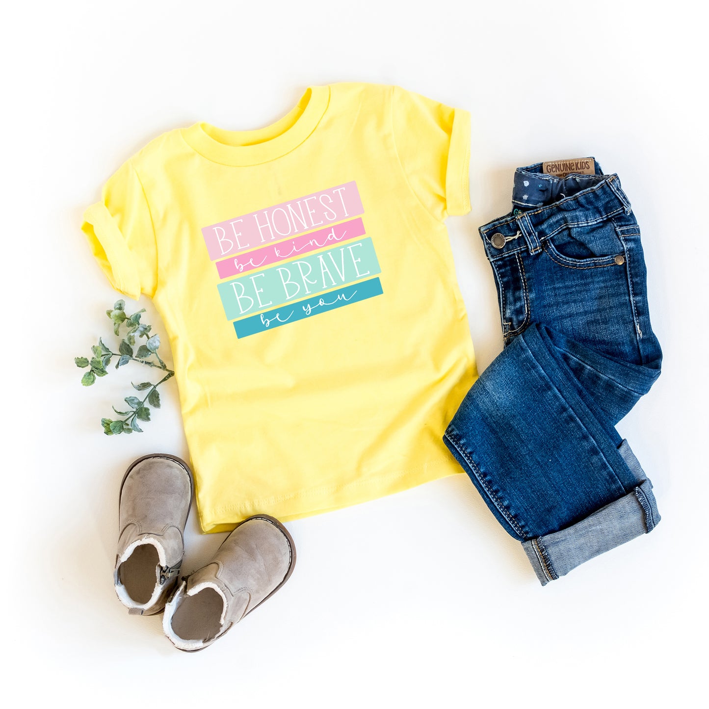 Be Honest Be Brave Be You | Toddler Graphic Short Sleeve Tee