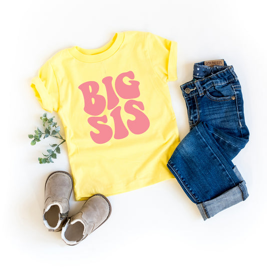 Big Sis Wavy | Toddler Graphic Short Sleeve Tee