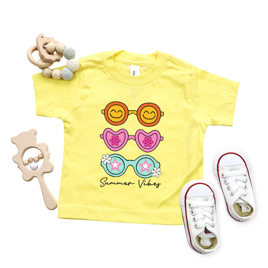 Sunnies Summer Vibes | Toddler Graphic Short Sleeve Tee