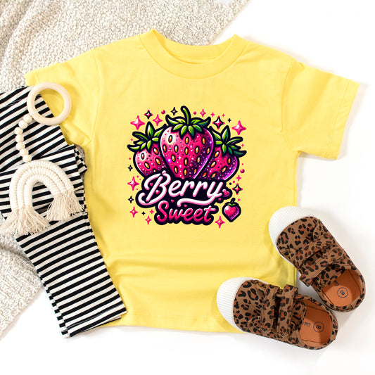 Berry Sweet Strawberry | Toddler Graphic Short Sleeve Tee