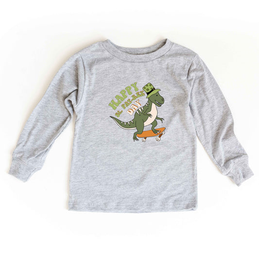 Happy St. Pat-Rex Day | Youth Long Sleeve Tee