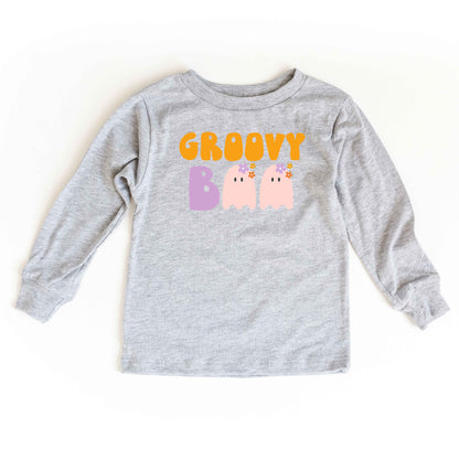 Groovy Boo Ghost | Youth Graphic Long Sleeve Tee